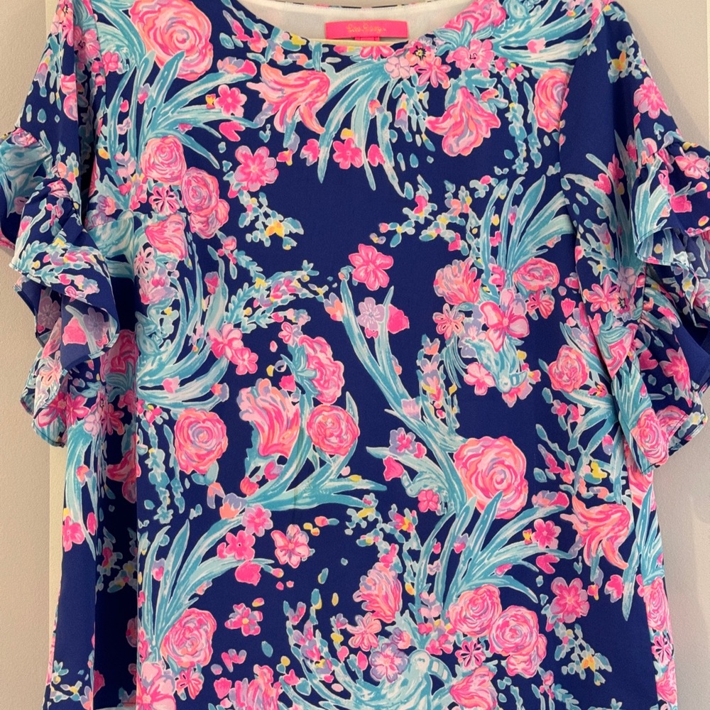 🌸💚Lily Pulitzer Darlah Lileeze Top size M